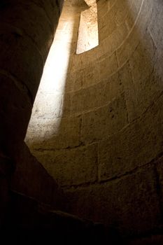 Stairs of Zuweila to the roof in Cairo, Egypt