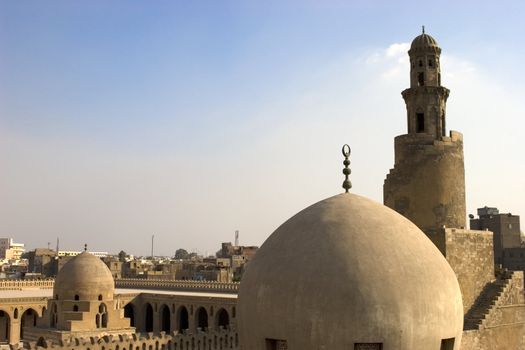 The Mosque of Ahmad Ibn ?ulun is located in Cairo, Egypt. It is arguably the oldest mosque in the city surviving in its original form, and is the largest mosque in Cairo in terms of land area. The mosque was commissioned by Ahmad Ibn Tulun, the Abbassid governor of Egypt from 868�884