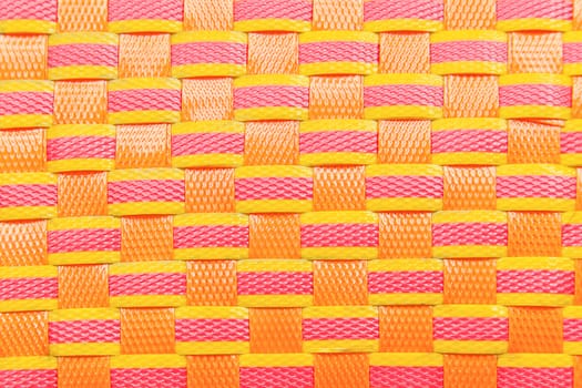 Wicker plastic colorful pattern background