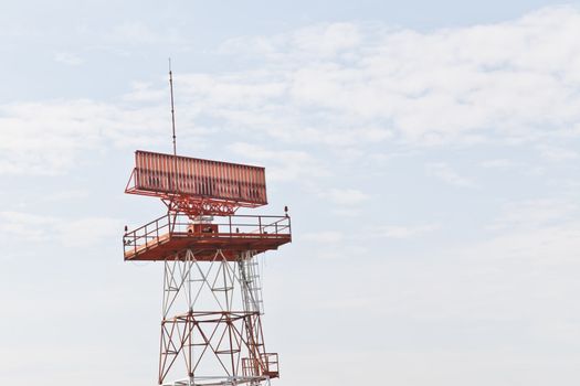 Radar, Satellite in morning sky