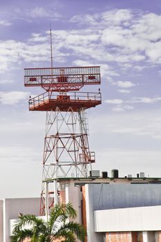 Radar, Satellite in morning sky