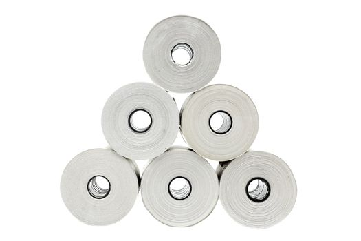 Six rolls of thermo paper for receipt printers and POS-terminals