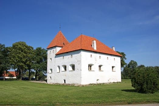 Estonia Purtse.Reliable strong defensive the castle-tower. 17 century