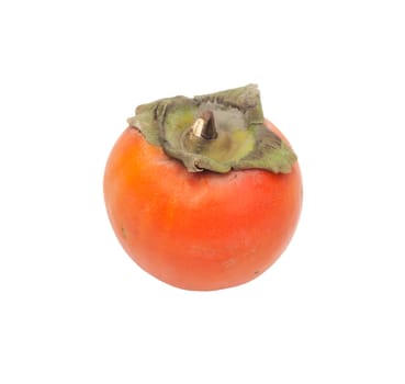 Persimmon Isolated on White Background 
