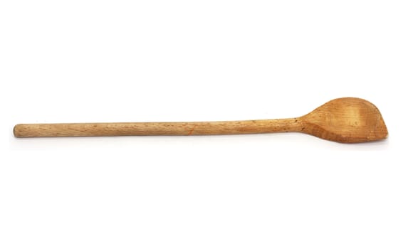 Wooden spoon, isolated 