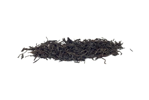 black tea on a white background 