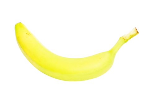 Ripe banana isolated on white background 