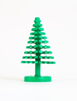 fir tree insulated on white background