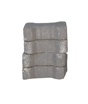 bricks isolated on an white background 