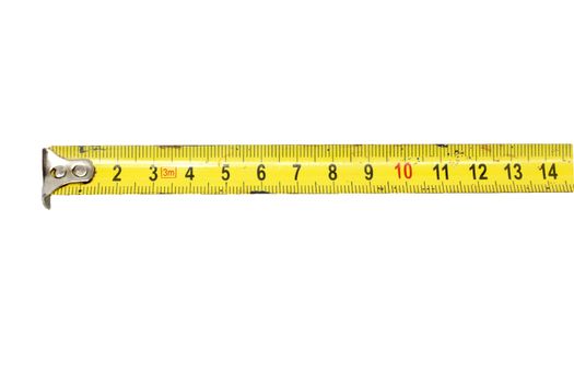 tape measure isolated on white background 