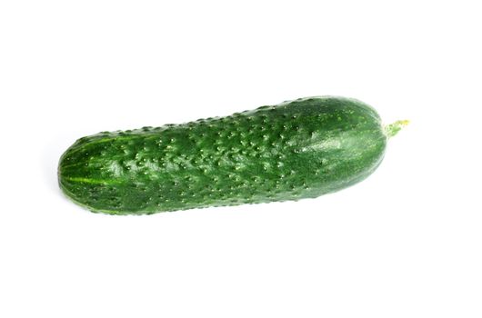 Isolated fresh domestic cucunber 