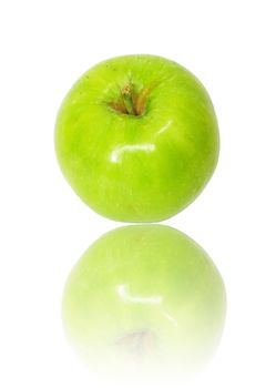 green apple isolated on white 