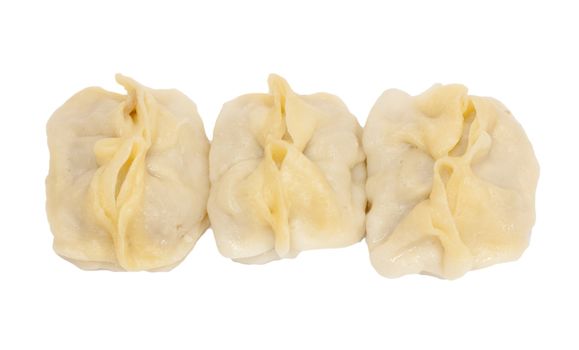 "pelmeni" isolated on white 
