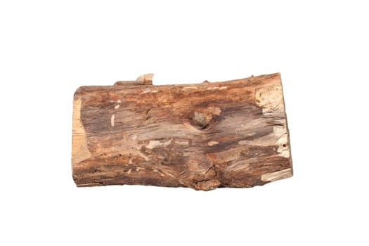 Birch logs isolated on the white background. 