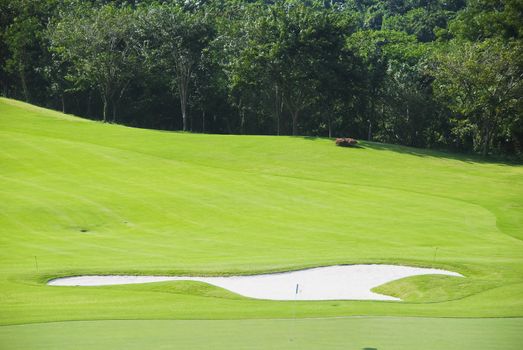A beautiful golf course in the Philippines