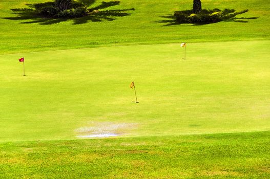 A beautiful golf course in the Philippines
