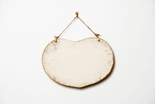 Heart-shape frame with space in the middle for copy