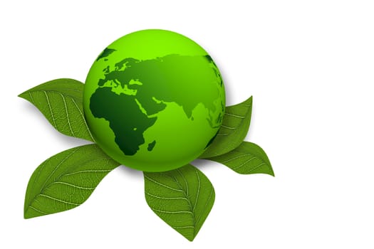 Green earth recycle concept