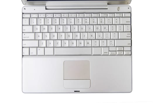 Computer keyboard isolated on white