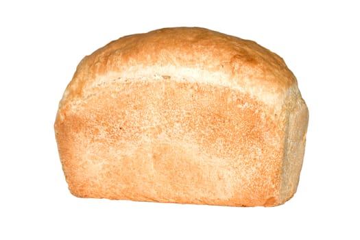 Loaf of bread isolated on white background 