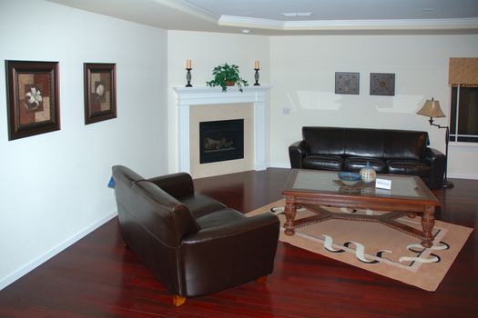 Modern living room setting