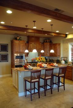 Modern kitchen in new development in Northern California