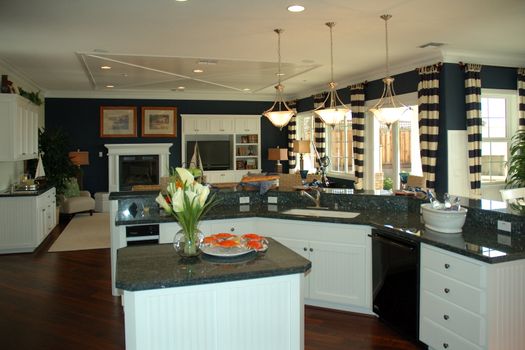 Modern kitchen in new development in Northern California