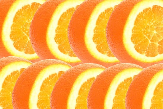 orange background