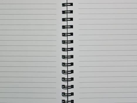 Blank note paper with lines