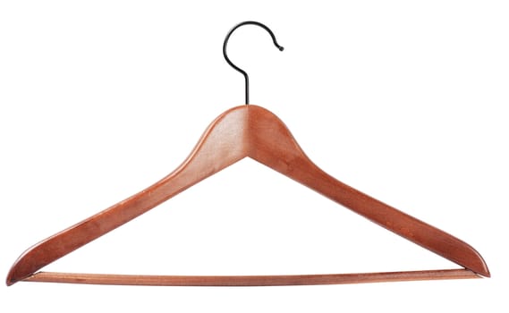Clothes hanger isolated over white background