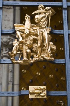 sign of the Zodiac with an agriculture scene above