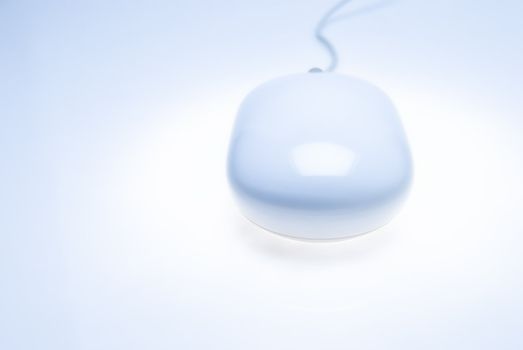Studio shot of computer mouse against white