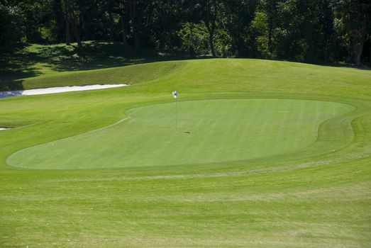 A beautiful golf course in the Philippines