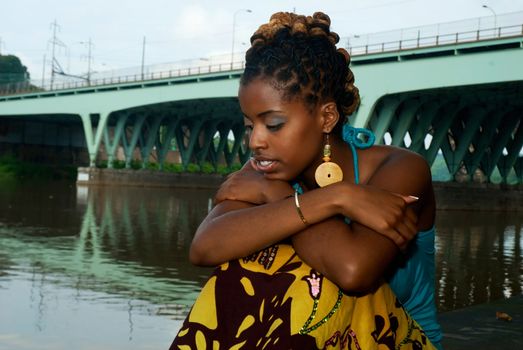 african american in deep thought