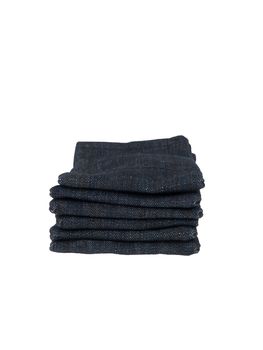 Set of jeans isolated on white background