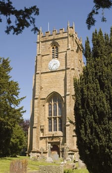 Norman style Church at Whitchurch in Dorset, England