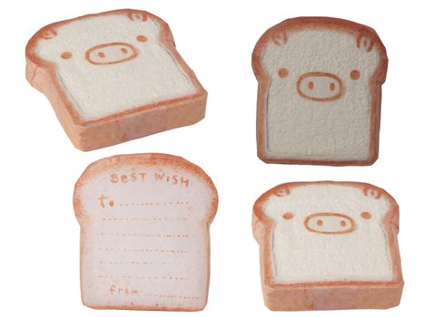 Towel, Bread Pig face Set