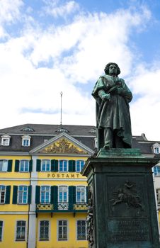 Monument of Ludwig van Beethoven in his hometown Bonn, erected in the 19th century