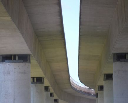 two bridges from below