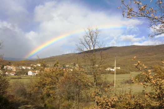 image of a colorful rainbow in the sky