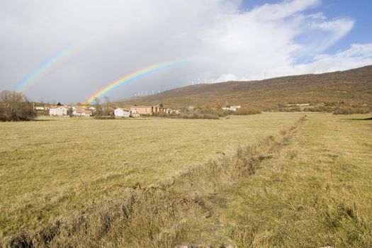 image of a colorful rainbow in the sky