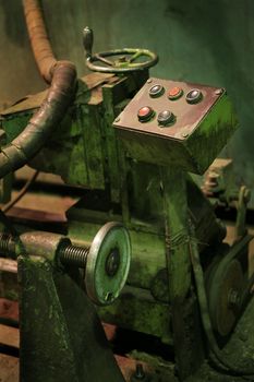 The old machine tool at a factory