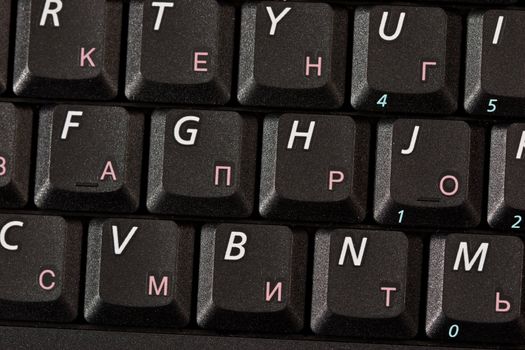 computer series: close up of notebook keyboard