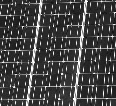 dark solar panel closeup