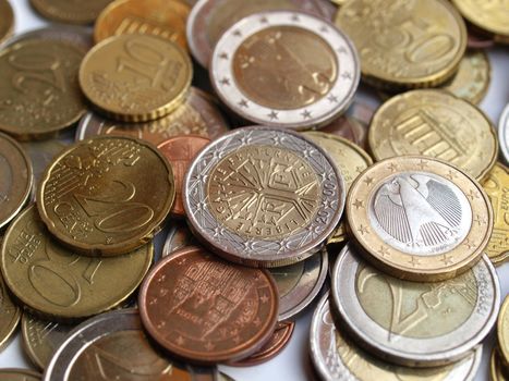 Background of Euro coins money (European currency)
