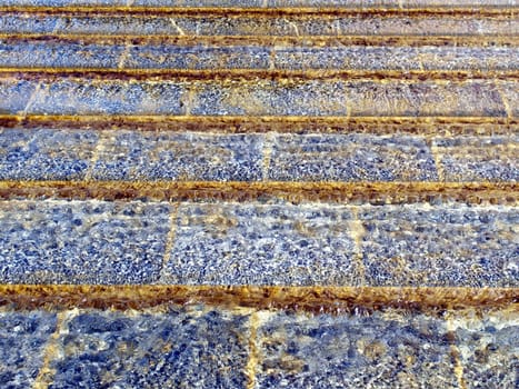 Detail of flowing water in a fountain