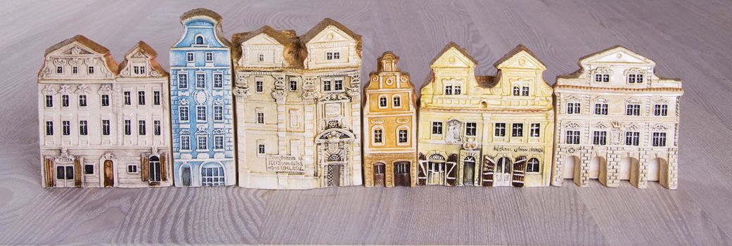 Miniature model houses in classic style