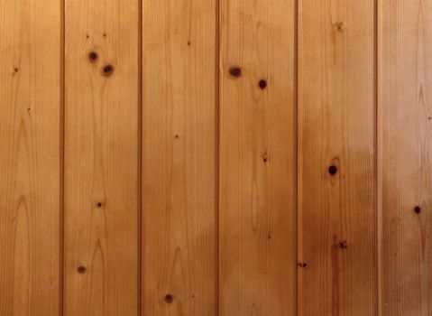 wall of slats of sprucewood or whitewood