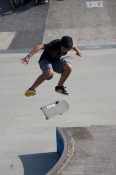 ILHAVO, PORTUGAL - SEPTEMBER 04: Tiago Lopes during the 2nd Stage of the DC Skate Challenge on September 04, 2011 in Ilhavo, Portugal.
