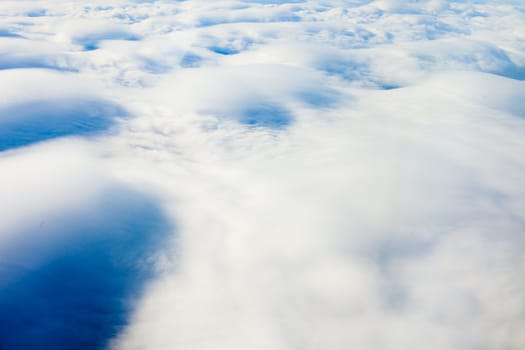 Above the clouds background texture pattern.